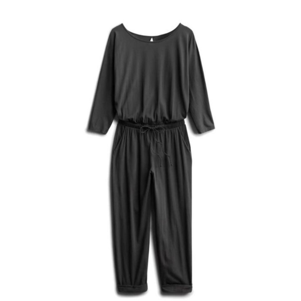 Michael Stars Jinayah Gray Knit Jumpsuit Size Medium